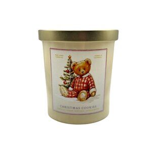 Leoben Company Christmas Cookies Teddy Bear Jar Candle, 9 Oz/255 g